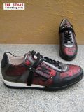 New Rock Schuh Heye schwarz rot silbern