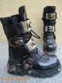 New Rock Boot Nosferatu schwarz / silbern