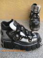 New Rock Boot Rhineheart schwarz / silbern