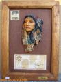 Western Holzbild Pocahontas