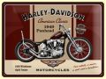 Harley Davidson Blechschild Panhead