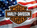 Harley Davidson Tin Sign USA Logo with Bar & Shield