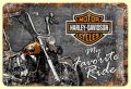 Harley Davidson Tin Sign Favourite Ride