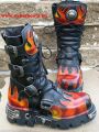 New Rock Boot Skywalker black / red-yellow