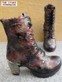 Talida black red/gold/punched